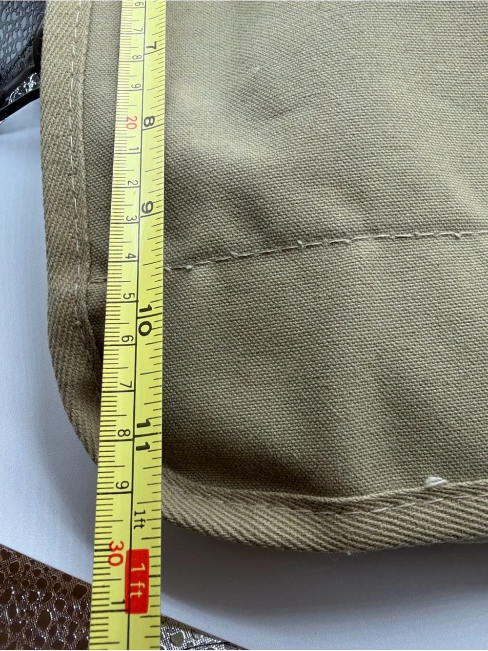Vintage Banana Republic Khaki Cotton Israel Paratrooper Messenger Shoulder Bag